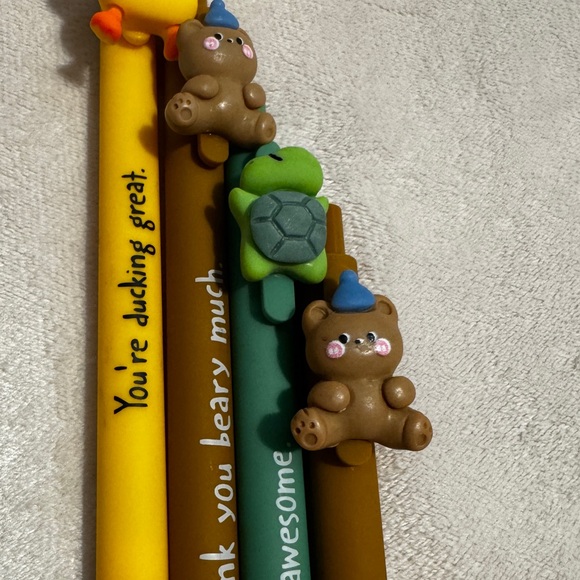 Cute Animal Themed Pens Set NWOT - Picture 3 of 6